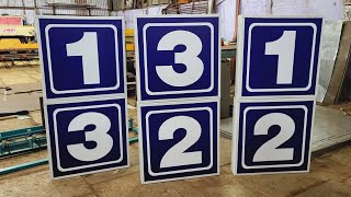 Railway Platform Sign board making process