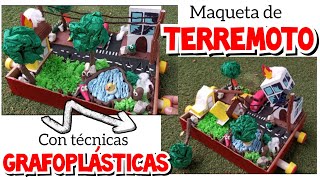 Maqueta de terremoto con técnicas grafoplásticas - Arous Mosu - DIY