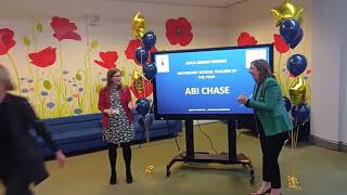 Abigail Chase wins Teacher of the Year in a Primary School!