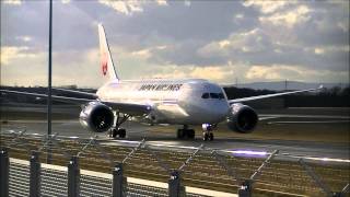 Japan Airlines B787 Dreamliner Landing RWY 25R @Frankfurt Airport