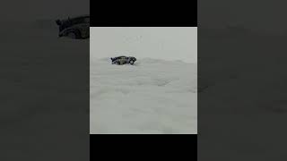 RC cars on snow track #shorts