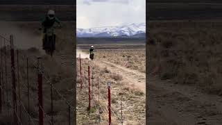 Raw speed. 70+ mph fly by #moto #dirtbike #motocross #bikelife #desertracing #dirtbikefails #pitbike