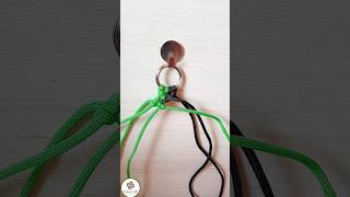 Diy Macrame Heart Keychain 💚 #shorts #youtubeshorts #diy