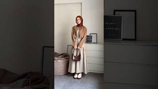 Grwm korean style brown outfit