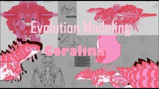 Evolution of modeling Coralina DRAGON ADVENTURE