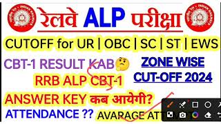 RRB ALP EXAM CBT-1 ANSWER KEY & RESULT कब आयेगी? RRB ALP EXAM CBT-1 CUT OFF 2024