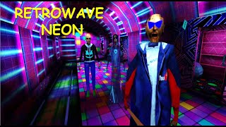 Granny 3 Retrowave Neon Mod Full Gameplay With Train Escape Ending