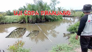 BRANJANG : Uji alat cari ikan coba bahan aluminium || menangkap ikan