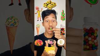 Emoji food mukbang ASMR🤩😍 #asmr #food #mukbang #shortvideo