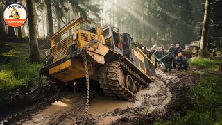 Risky Logging Truck Adventures, Dangerous Terrain and Dramatic Rescues #50