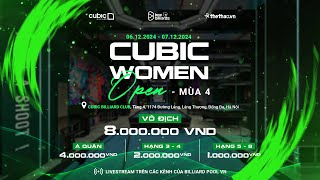 BÁN KẾT 2 | ĐOÀN THỊ NGỌC LỆ VS LẠI QUỲNH NHƯ | CUBIC WOMEN OPEN 4 | BILLIARDS POOL VN