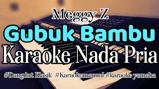 GUBUK BAMBU - Karaoke Dangdut Nada Pria | Meggy Z