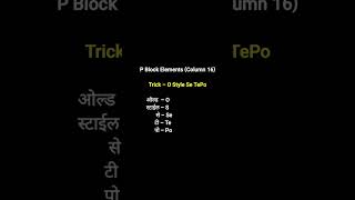 periodic table याद करने की Trick most important gk trick for exam #learn #education #gk #facts #mpsc