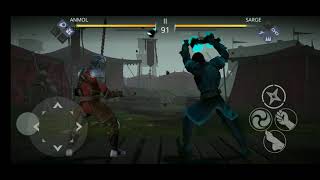 Shadow fight 3 Sarge loses @3-0 .. Hard level