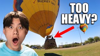 OUR HOT AIR BALLOON COULDN'T TAKE OFF!!! Sharks in the Bathroom!