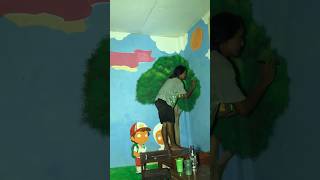 MELUKIS NEGERI || mural POJOK BACA #shortvideo #ntt #art #floresntt #mural #sketch #ntt