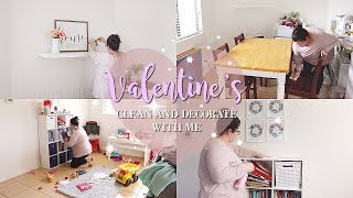 Valentine's Clean & Decorate with Me! || Simple Valentine's Day Decor 2019