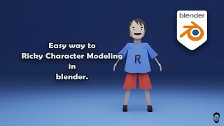 Ricky character modeling in blender-mds design