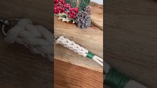 macrame keychain project for beginners #viral#macrameart #shots