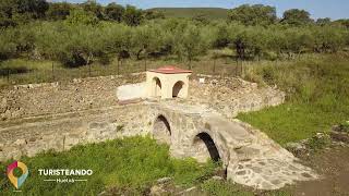 PUENTE MEDIEVAL y FONTANA EN SANTA OLALLA DEL CALA