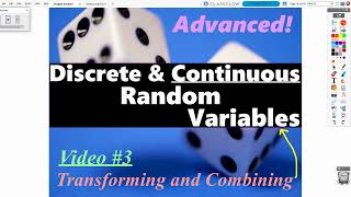 AP Statistics: Chapter 6, Video #3 - Transforming & Combining Random Variables (advanced)