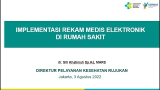 Pertemuan Wawancara Mendalam Implementasi RME di Rumah Sakit