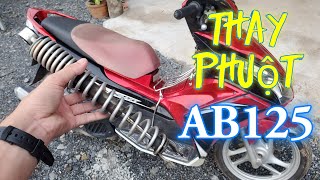 Thay phuột sau AB125_[Xe & Tự Sửa Xe]