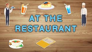 At the restaurant Vocabulary in English