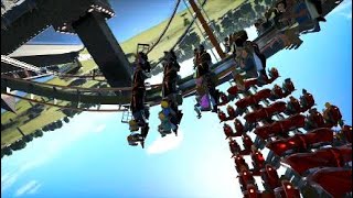 Planet Coaster Mobius Racing Wing Coaster Back Seat POV -UNFINISHED-