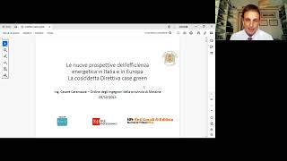 Webinar - Direttiva case green