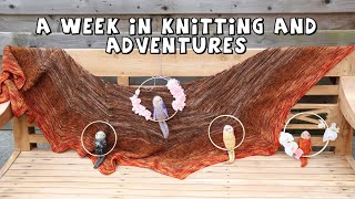 A week of knitting (birds) with cats | knitting vlog ep 4