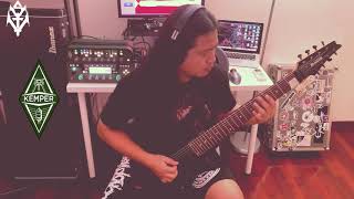 Meshuggah's- Do Not Look Down - Rhythm session covered by Steven T with the Tone comparison