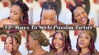 13 Ways to Style Short Passion Twists | Quick & Easy Hairstyles for Short Passion Twists/Mini Twists