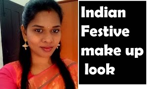 Diwali make up look [outfit & jewelry] | Using DIY BB cream | Diwali special