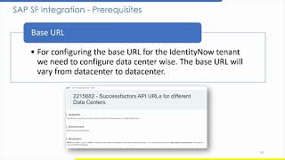 ENH iSecure SailPoint IdentityNow SAP SuccessFactors Integration Presentation