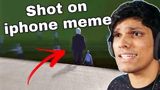 Shot on iphone meme on @Mythpat