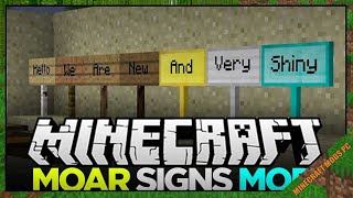 MoarSigns Mod 1.12.2 - Minecraft Mods for PC