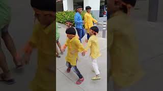 kids dance during Ganesha Shobha Yatra