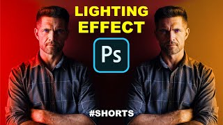 How to add Lighting Effect for Portraits in Photoshop #Shorts