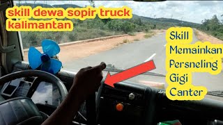 Sopir truck Kalimantan pamer skill