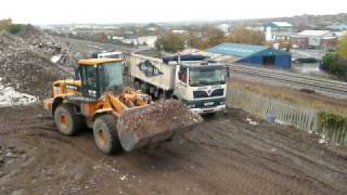 Finished Hardcore 6F2 been loaded onto lorry's