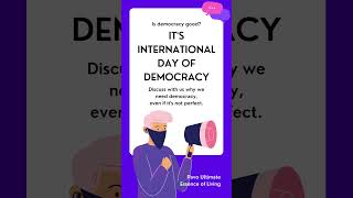 Happy International Day of Democracy !! #InternationalDayOfDemocracy #Democracy #DemocracyDay #Vote