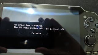 COMO CORRIGIR ERRO DO PS Vita AN ERROR HAS OCCURRED