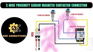 2 wire proximity sensor magnetic contactor connection