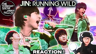 Jin Running Wild The Tonight Show Starring Jimmy Fallon Reaction ARMYMOO Reacts For The First Time!