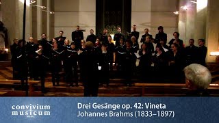 convivium musicum mainz: Brahms - Drei Gesänge op. 42 - Nr. 2: Vineta