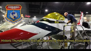 Historic Thunderbirds Aircraft Cleaned by their Alumni Association