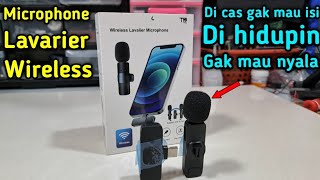 CARA MENGATASI MIC CLIP ON WIRELESS LAVARIER  GAK MAU DI CAS DAN GAK MAU NYALA #mic#microphone#clip