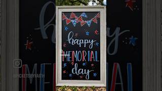 Chalkboard Memorial Day Art #create  #art #chalkboardart