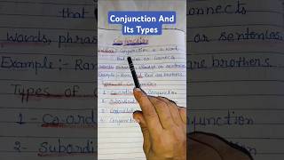 Conjunction And  Types Of Conjunction